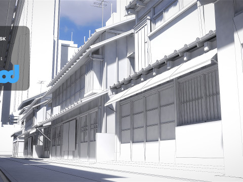 Okonomiyaki Shop 3D Model