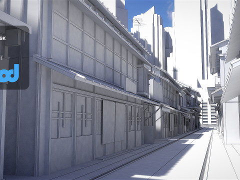Okonomiyaki Shop 3D Model