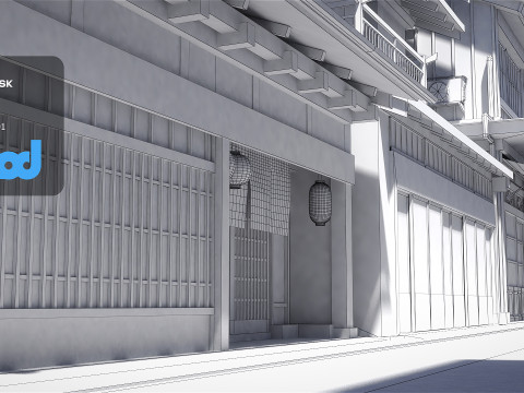 Okonomiyaki Shop 3D Model