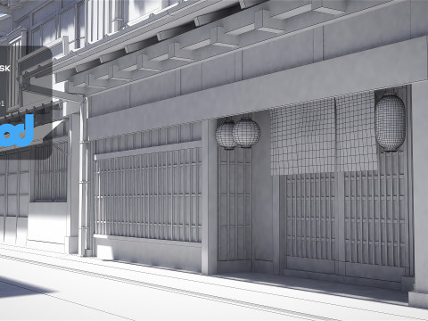 Okonomiyaki Shop 3D Model