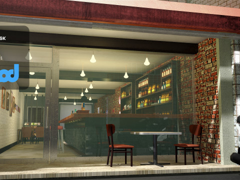 Small Pub 3Dモデル
