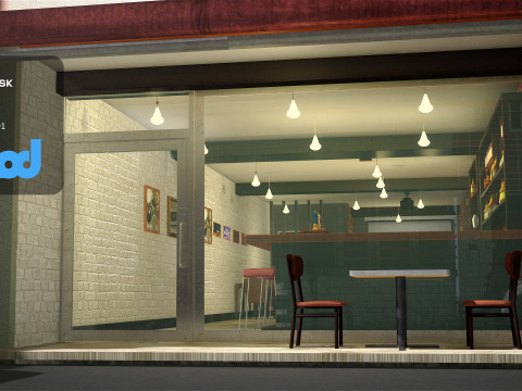 Small Pub 3Dモデル
