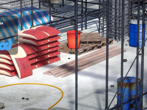 Construction Site 3Dモデル