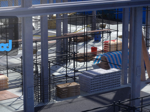 Construction Site 3Dモデル
