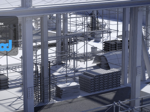 Construction Site 3Dモデル
