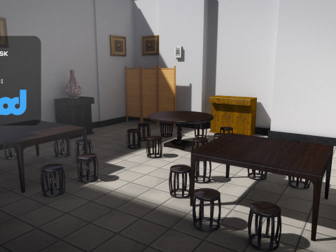 Chinese Restaurant 3Dモデル