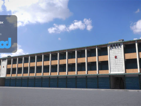 中華市場バザール 3Dモデル