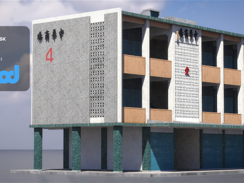 Chunghwa Market Bazaar 3D Model