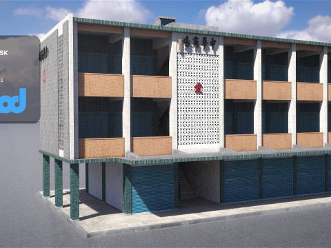 Chunghwa Market Bazaar 3D Model