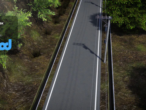 Mountain Road 3D Model
