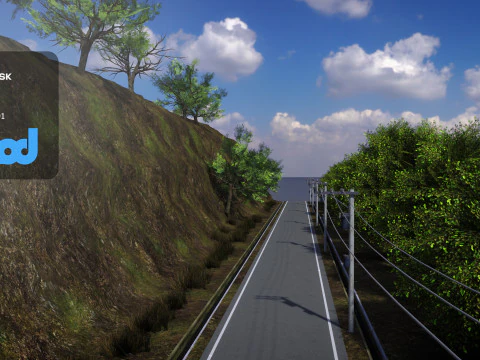 Mountain Road 3D Model