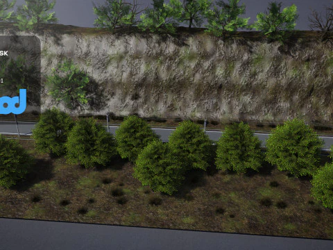 Mountain Road 3D Model