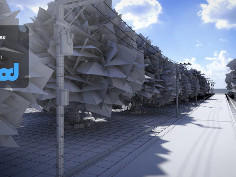 Mountain Road 3D Model