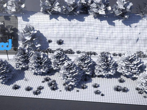 Mountain Road 3D Model