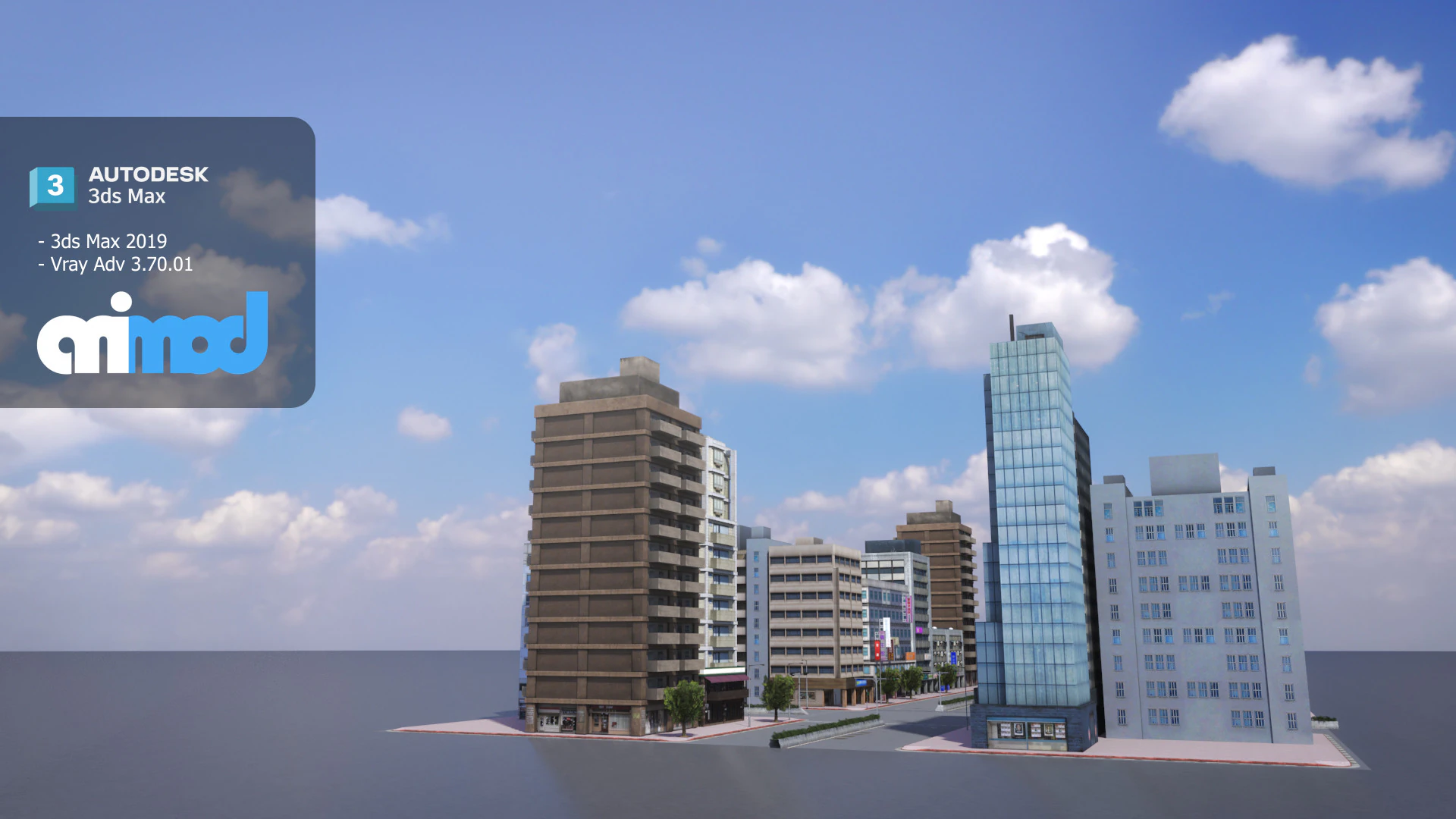 Crossroads 3D Model .c4d .max .obj .3ds .fbx .stl .blend