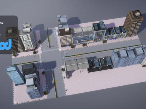 Crossroads 3D Model