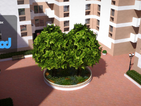 Apartment Complex 3D 모델