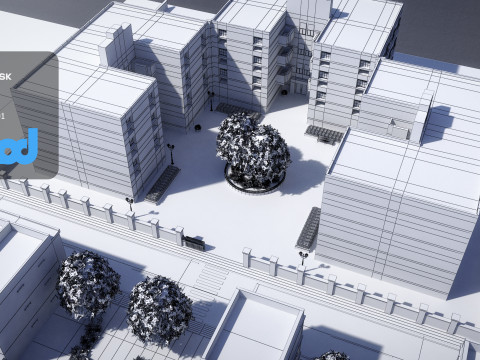 Apartment Complex 3D 모델