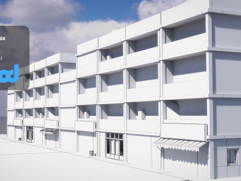 Suburbs Street 002 Modelo 3D