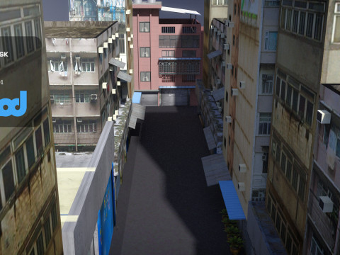 Street With Tofu Pudding Store 3D Model