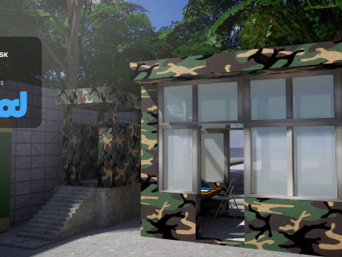 Military Camp Entrance 3Dモデル