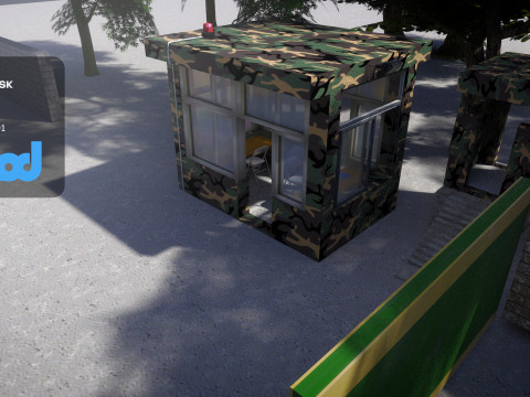 Military Camp Entrance Modelo 3D