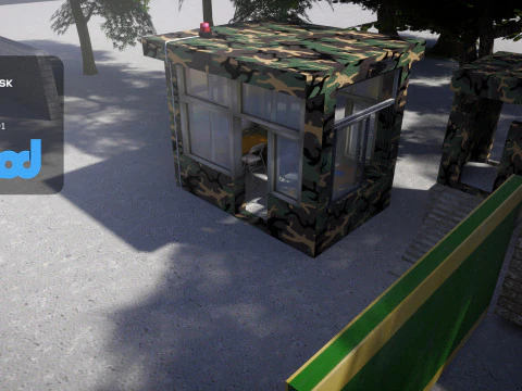 Military Camp Entrance 3D Model