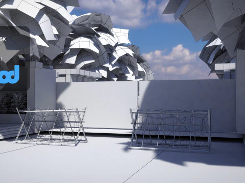 Military Camp Entrance 3D Model