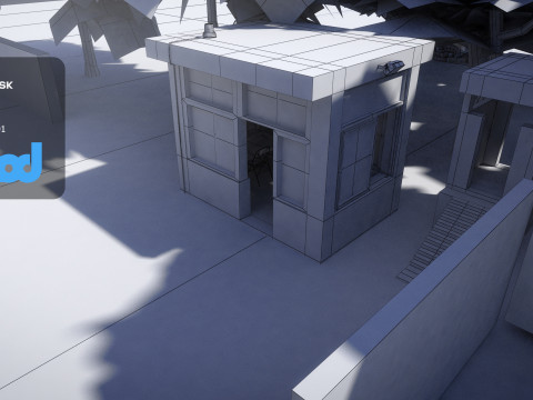 Military Camp Entrance Modelo 3D