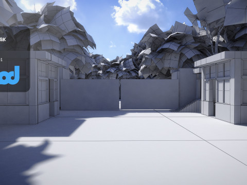 Military Camp Entrance Modelo 3D