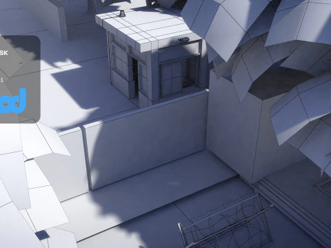 Military Camp Entrance 3D Model