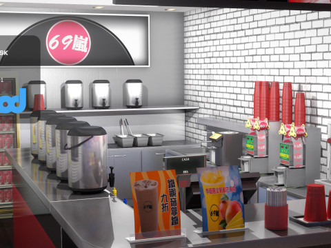 Beverage Store 3D मॉडल