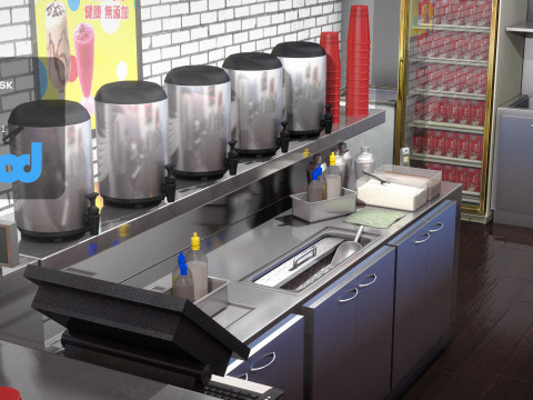 Beverage Store 3D मॉडल