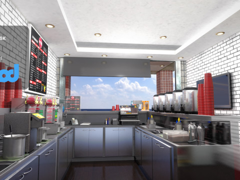 Beverage Store 3D मॉडल