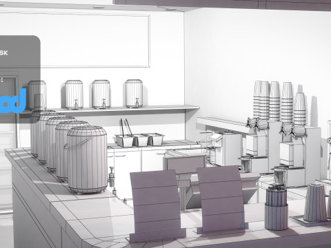Beverage Store 3D मॉडल