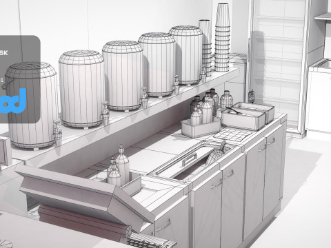 Beverage Store 3D मॉडल