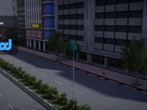 TW Street 001 Model 3D