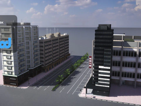 Ulica TW 002 Model 3D