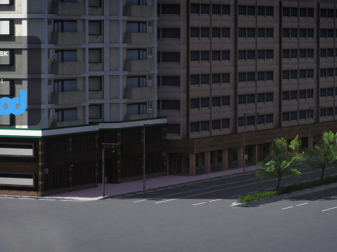 TW Street 002 3Dモデル