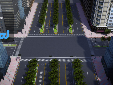 TW Crossroad 3Dモデル