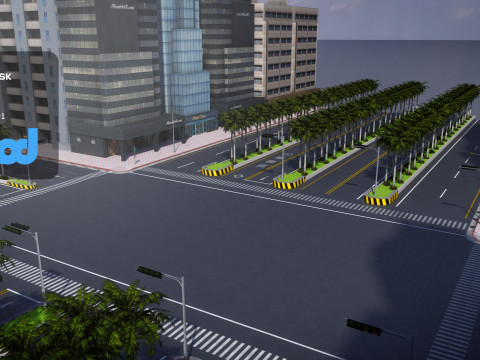 TW Crossroad 3Dモデル
