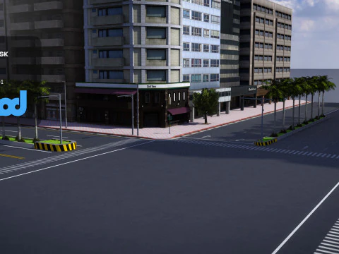 TW Crossroad 3D Model