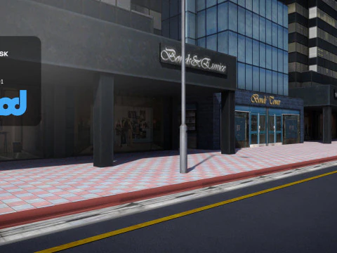 TW Crossroad 3D Model