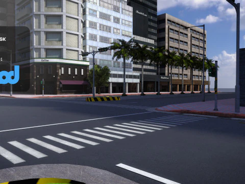 TW Crossroad 3D Model