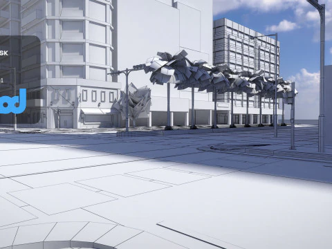 TW Crossroad 3D Model