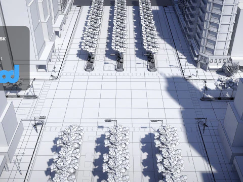 TW Crossroad 3D Model