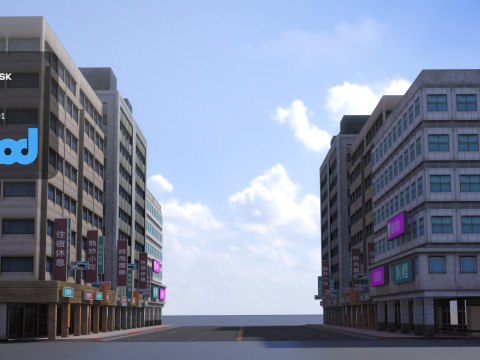 TW Street 004 3D 모델