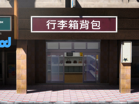 TW Street Handbag Shop 3D Model