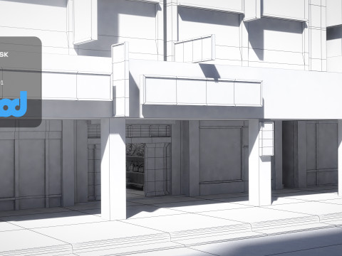 TW Street Handbag Shop 3D Model