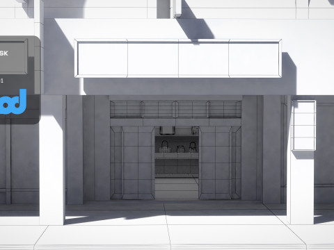TW Street Handbag Shop 3D Model